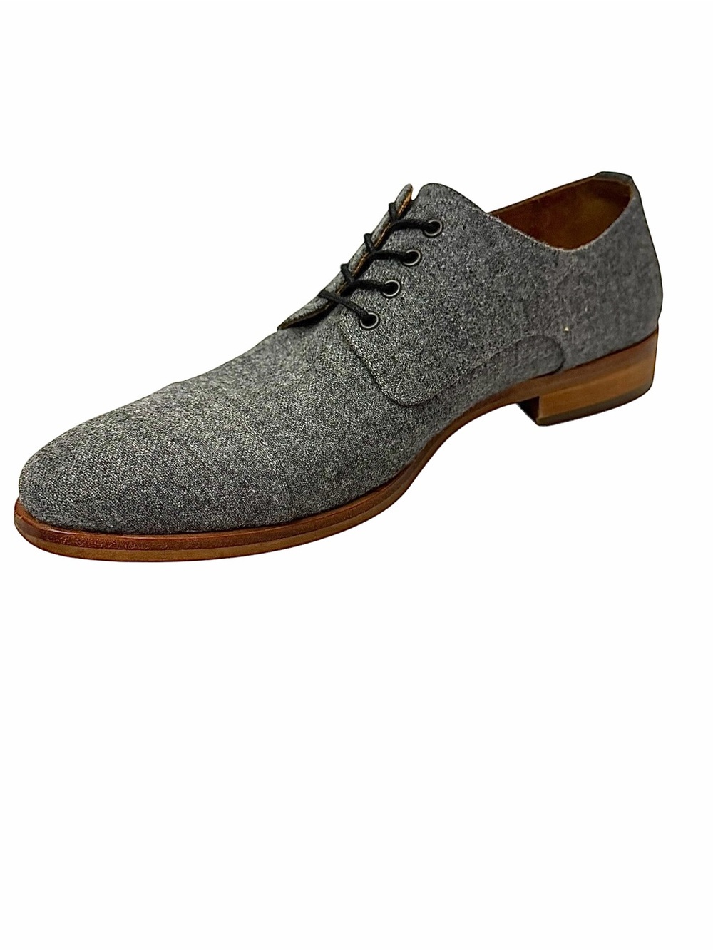 TAFT Kennedy Gray Flannel Dress Shoes Men’s US 6 EU 39 Handmade Spain Lace Up - Picture 7 of 11